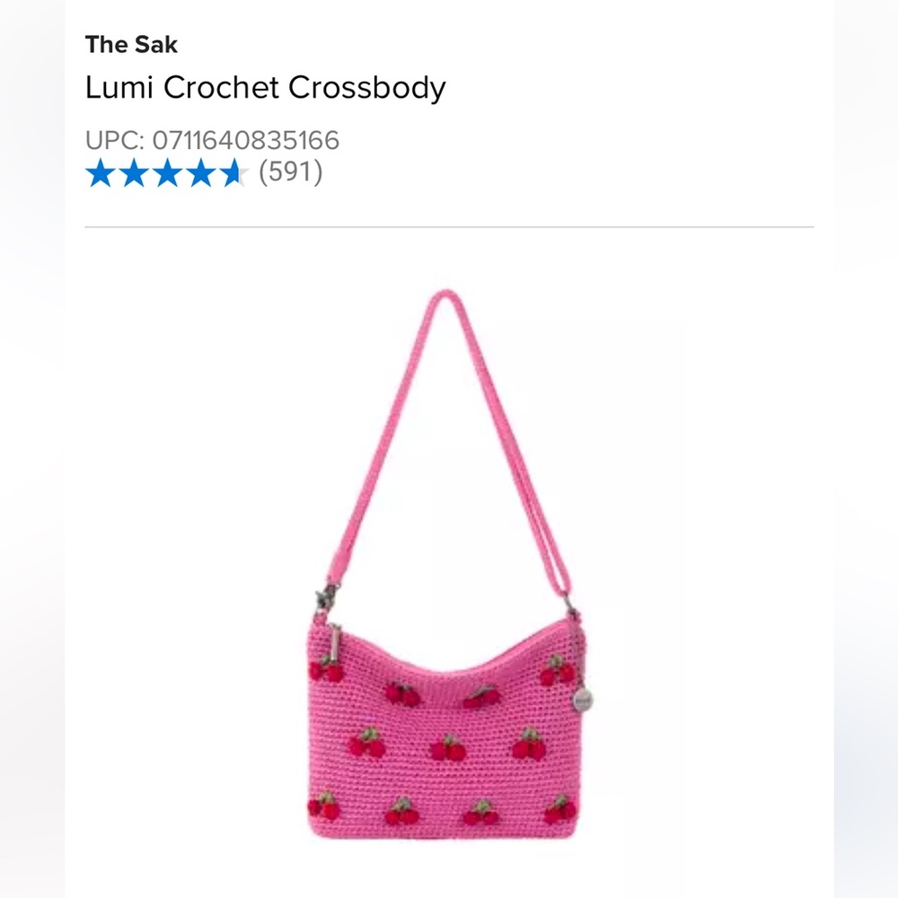 The Sak Lumi crochet Crossbody purse NWT!!  SOLD OUT/DISCONTINUED/hard to find!!